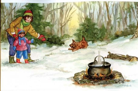 Campfire Cooking and Tin Plates Help Us Enjoy Winter Image